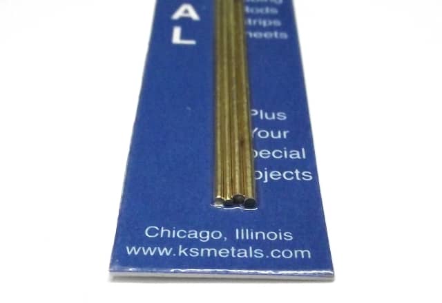 K&S METAL #5072 BRASS ROD 1:16+3/64 12' 2EACH