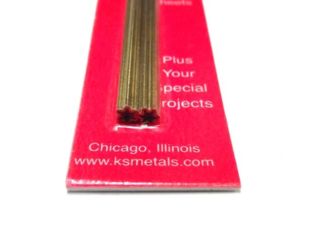 K&S METAL #5088 SMALL BRASS STAR 2PCS