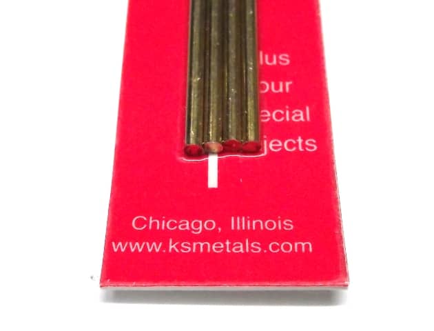 K&S METAL #9864 BRASS ROD 2.5X300MM 4PCS