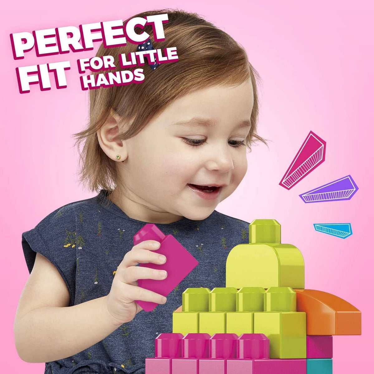 MEGA BLOKS - First Builders Big Building Bag (pink)  - Fisher-Price