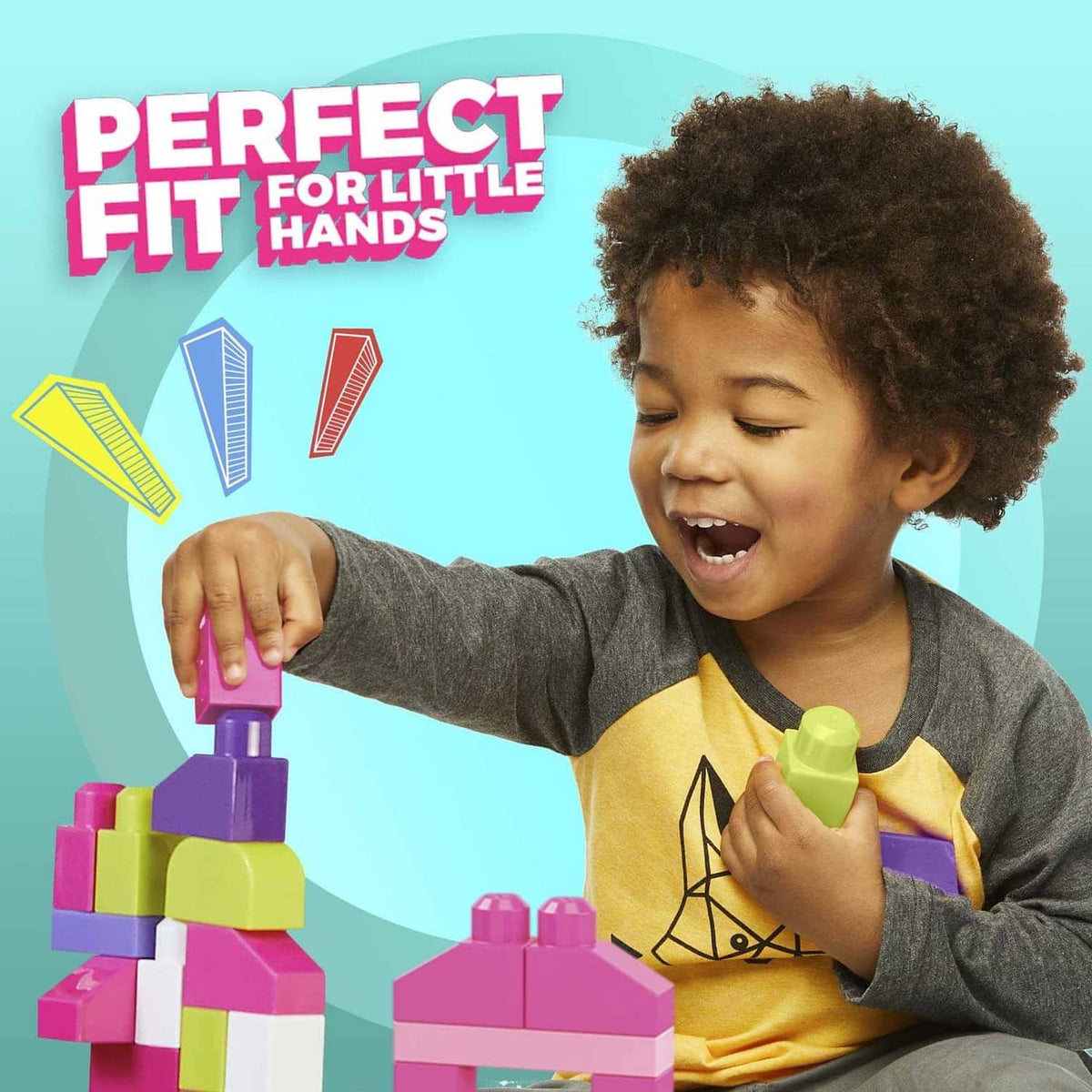 MEGA BLOKS - First Builders Big Building Bag (pink)  - Fisher-Price
