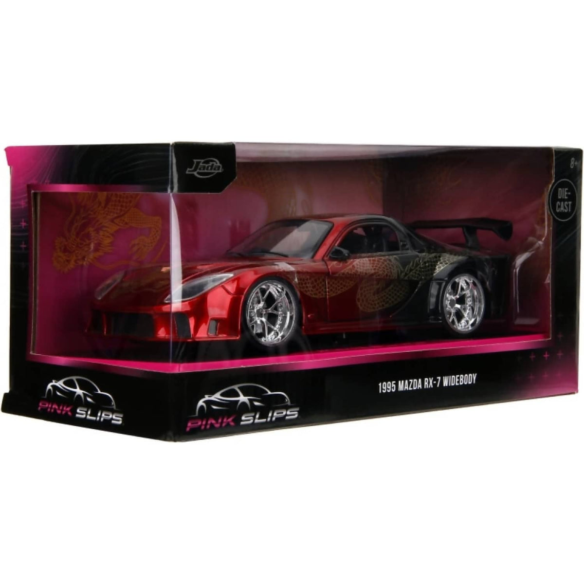 JADA TOYS - PINK SLIPS 1995 MAZDA RX-7 WIDEBODY 1:24 SCALE DIECAST VEHICLE