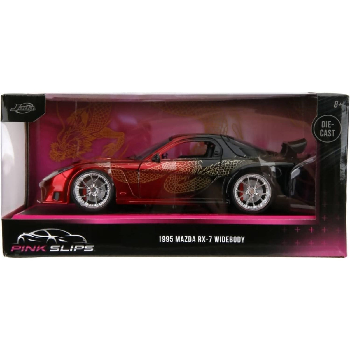 JADA TOYS - PINK SLIPS 1995 MAZDA RX-7 WIDEBODY 1:24 SCALE DIECAST VEHICLE