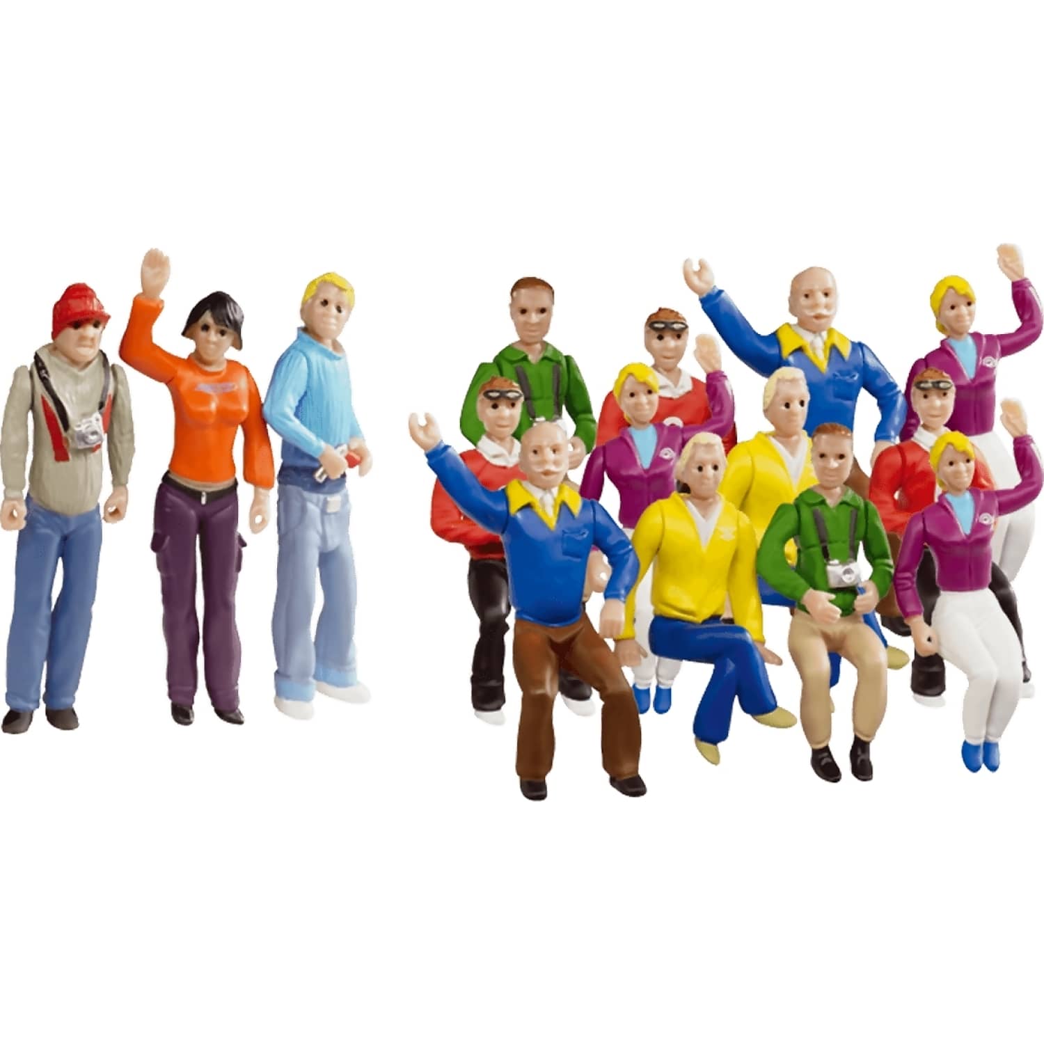 CARRERA - DIGITAL 1:32 ACCESSORIES - SET OF FIGURES FANS - SLOT CAR TRACK ACCESSORIES ALSO SUITS 1:24 AND EVOLUTION