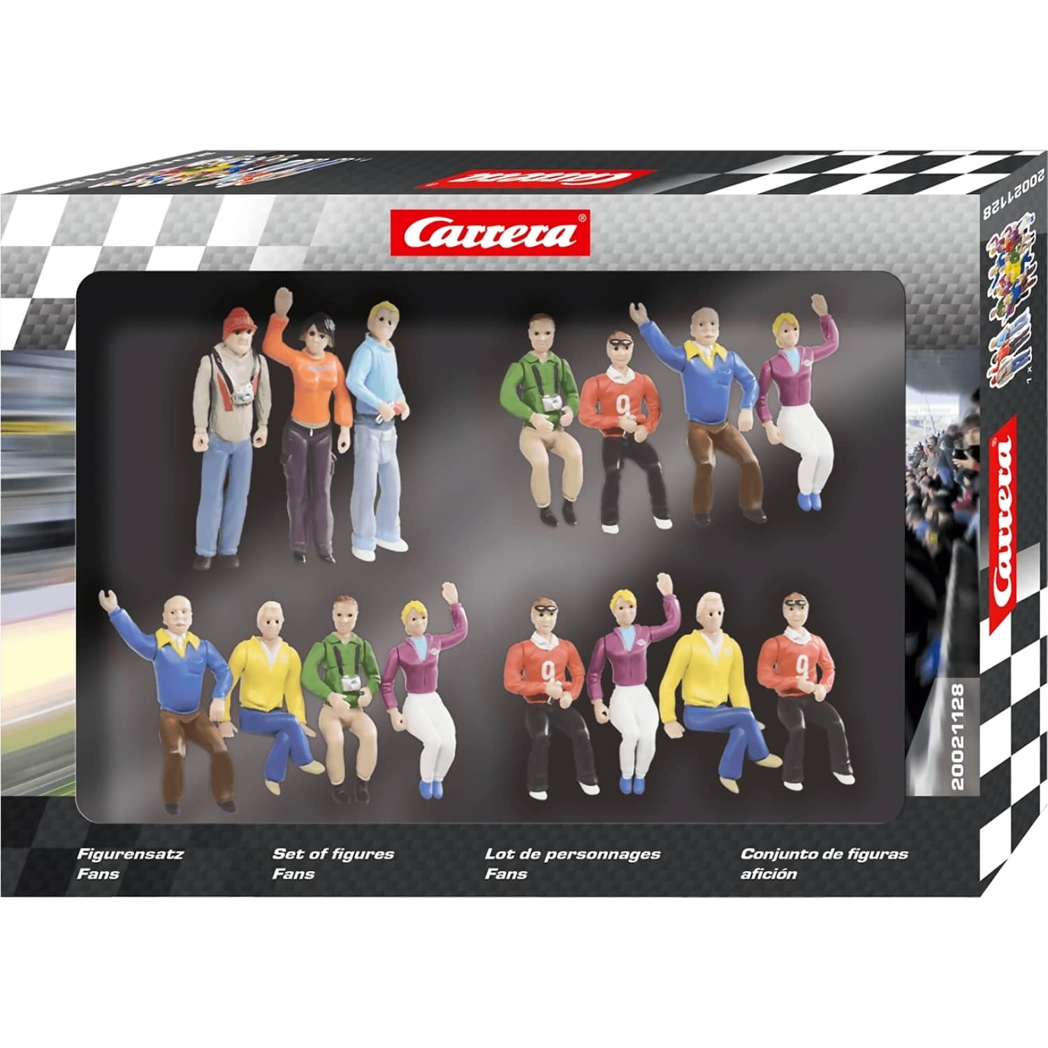 CARRERA - DIGITAL 1:32 ACCESSORIES - SET OF FIGURES FANS - SLOT CAR TRACK ACCESSORIES ALSO SUITS 1:24 AND EVOLUTION