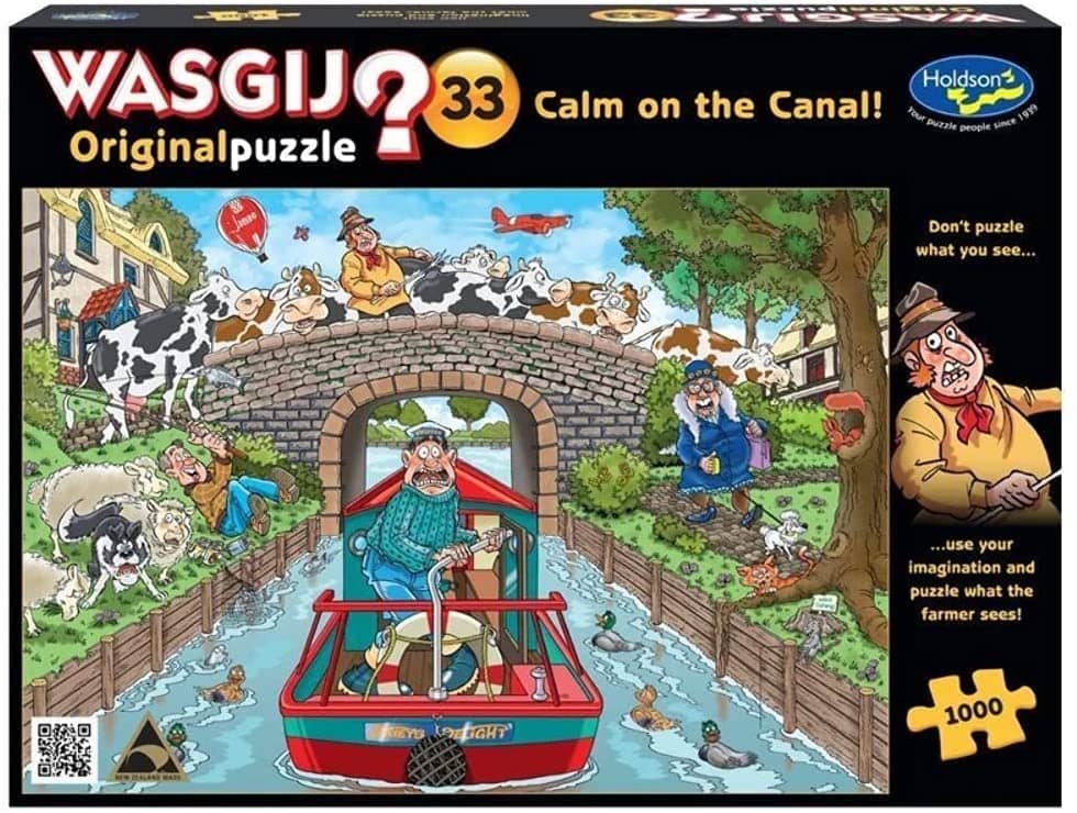 Wasgij? - Original 33 Calm On The Canal! Jigsaw Puzzle 1000 Pieces