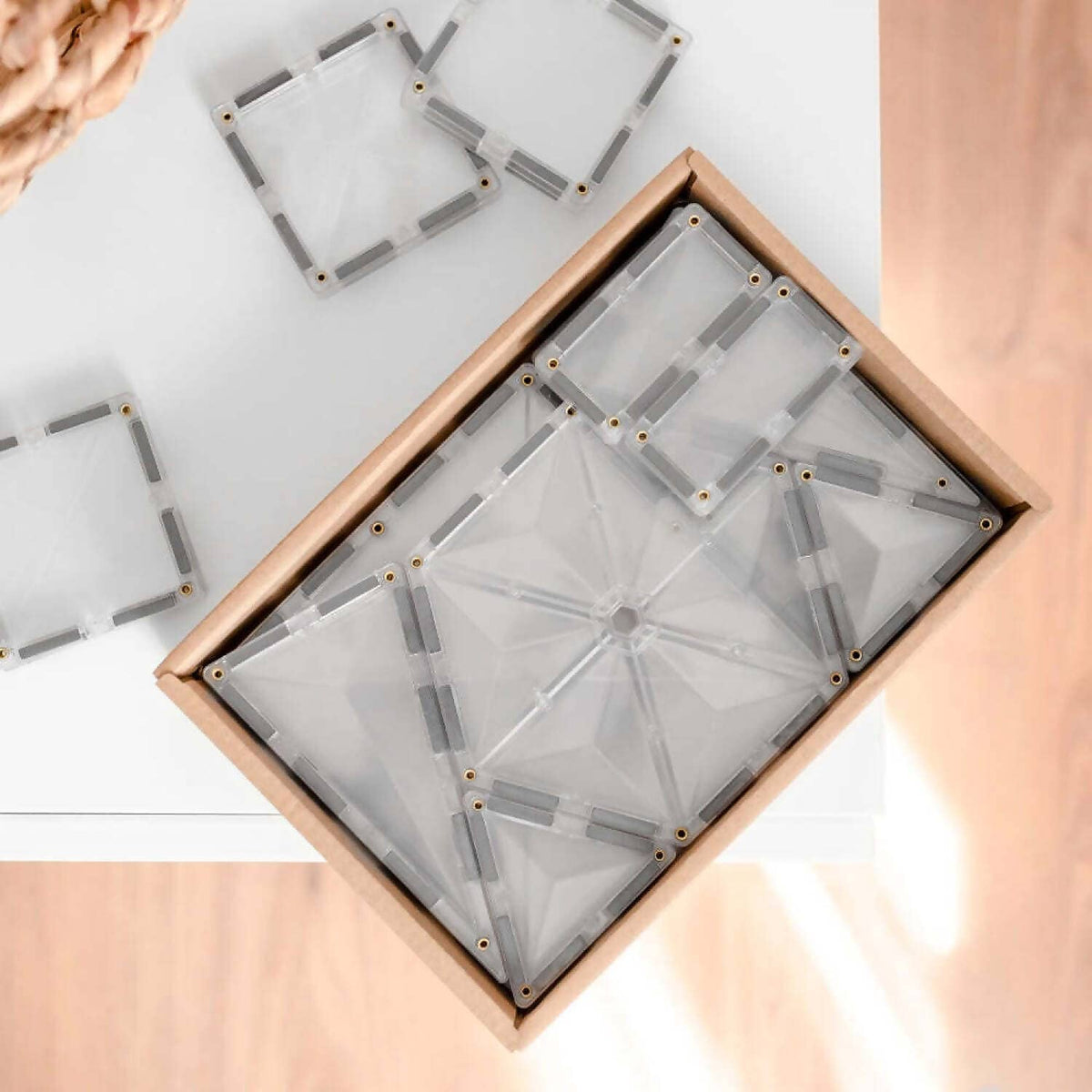 Connetix - Magnetic Tiles Clear Pack 34pc