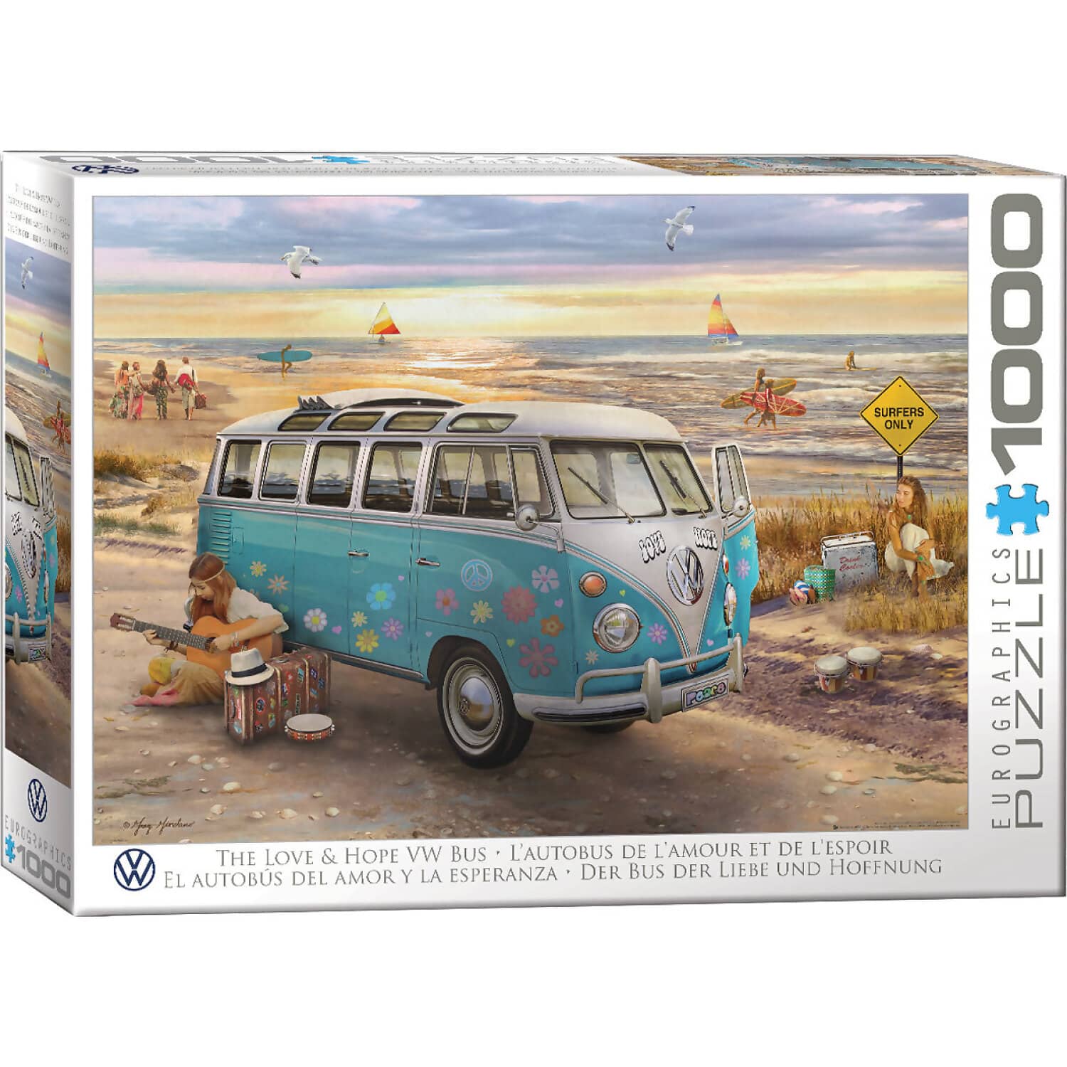 EuroGraphics - Love & Hope VW Bus Jigsaw Puzzle 1000 Pieces