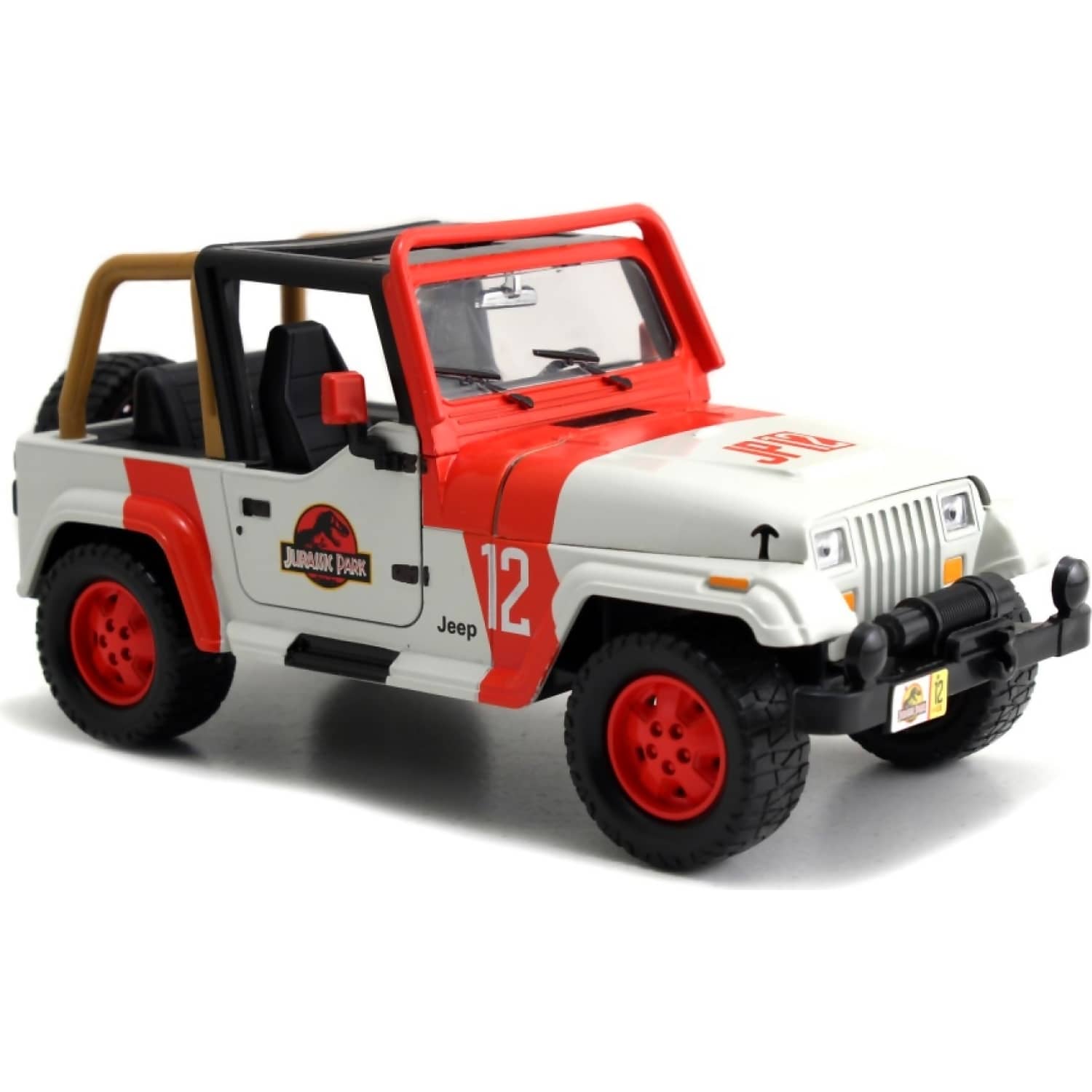 JADA TOYS - JURASSIC WORLD 1992 JEEP WRANGLER 1:24 SCALE DIECAST VEHICLE