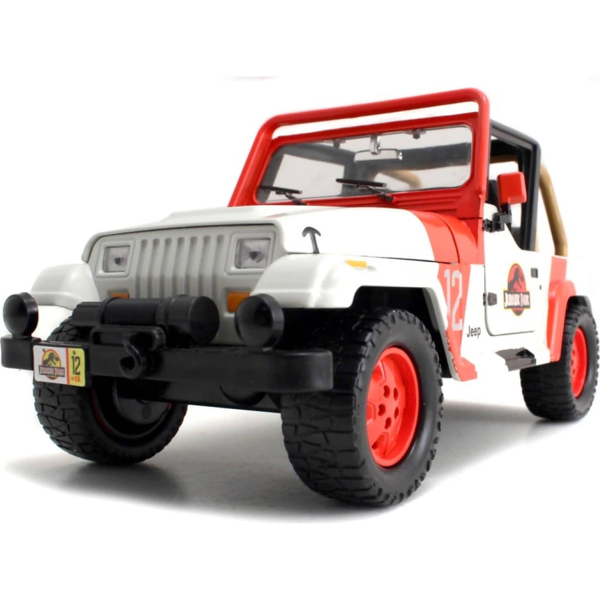 JADA TOYS - JURASSIC WORLD 1992 JEEP WRANGLER 1:24 SCALE DIECAST VEHICLE