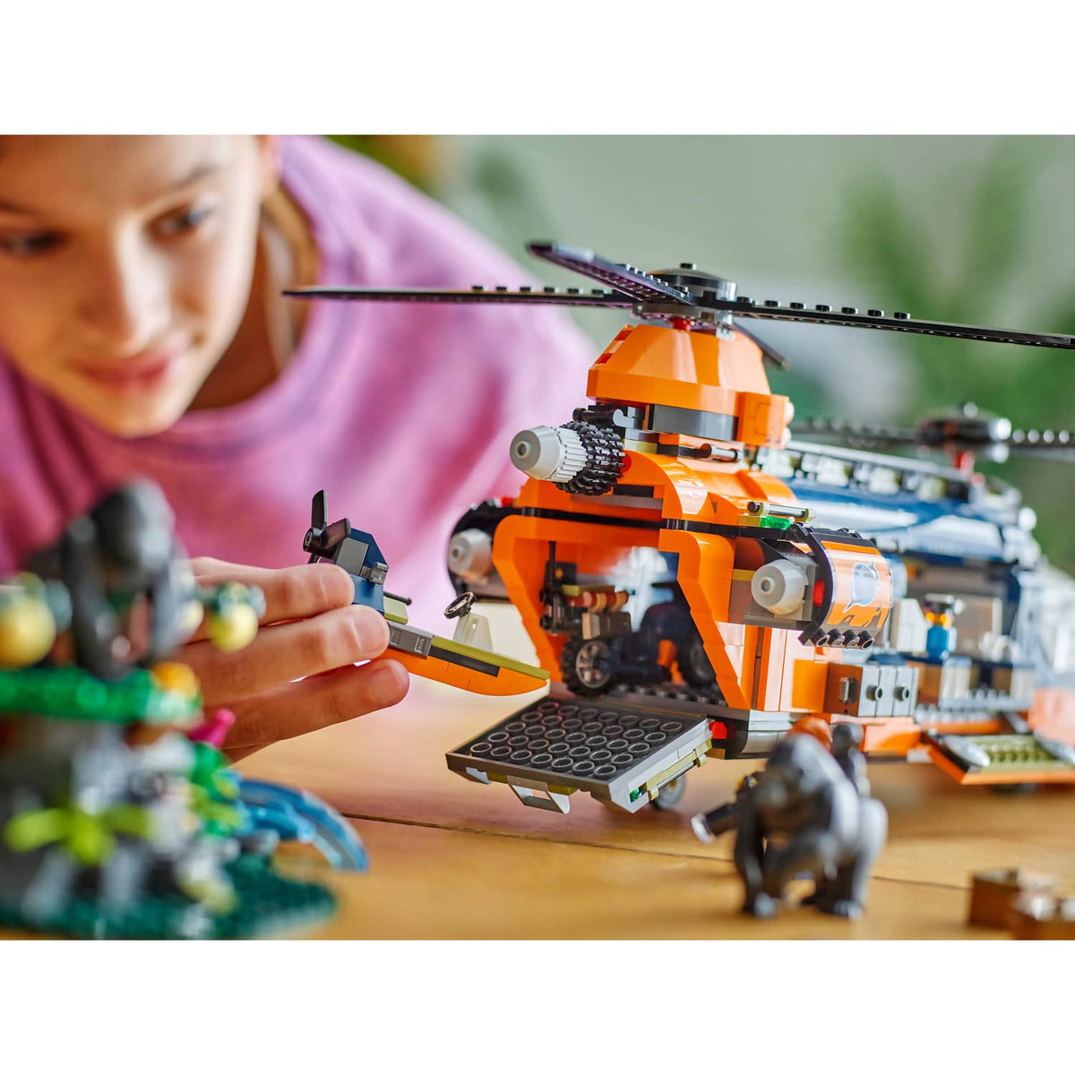 LEGO® 60437 Jungle Explorer Helicopter at Base Camp - City