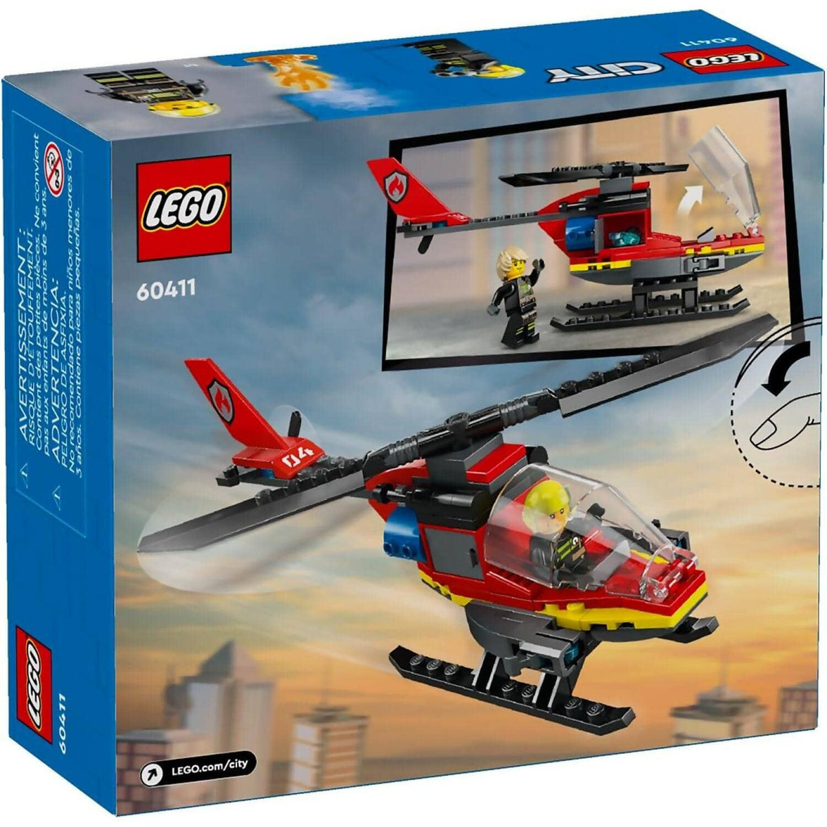 LEGO® 60411 Fire Rescue Helicopter - City