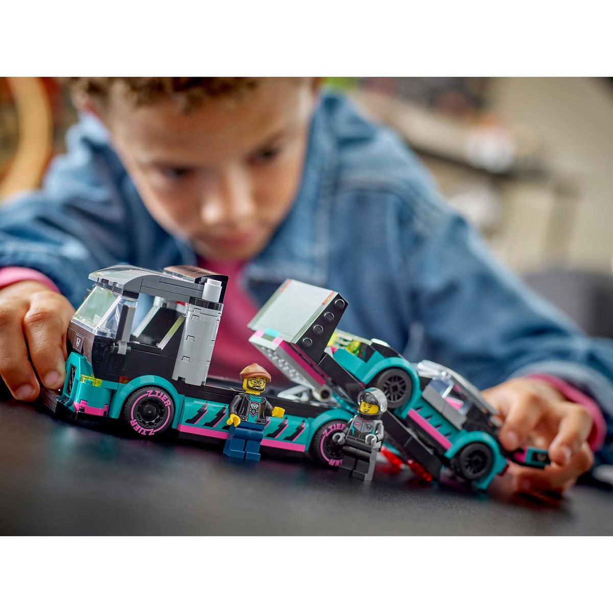 LEGO® 60406 Race Car and Car Carrier Truck - City
