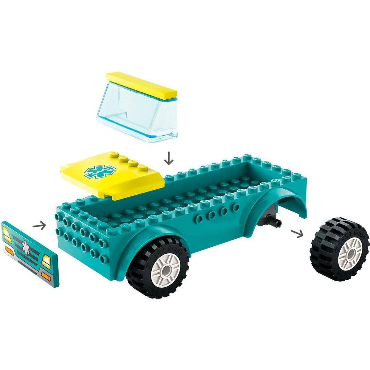 LEGO® 60403 Emergency Ambulance and Snowboarder - City 4+