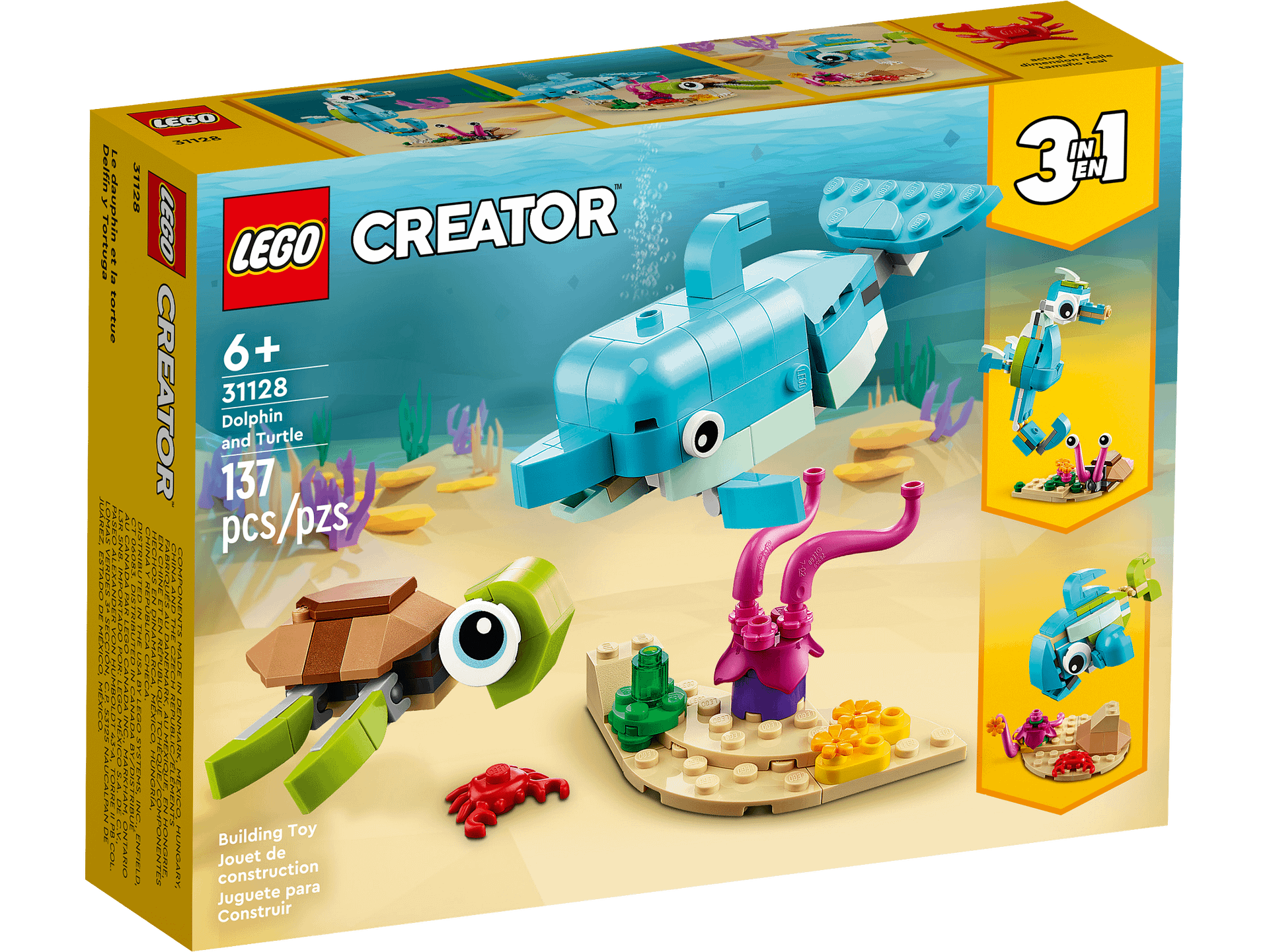 LEGO® 31128 Dolphin and Turtle - Creator 3-in-1