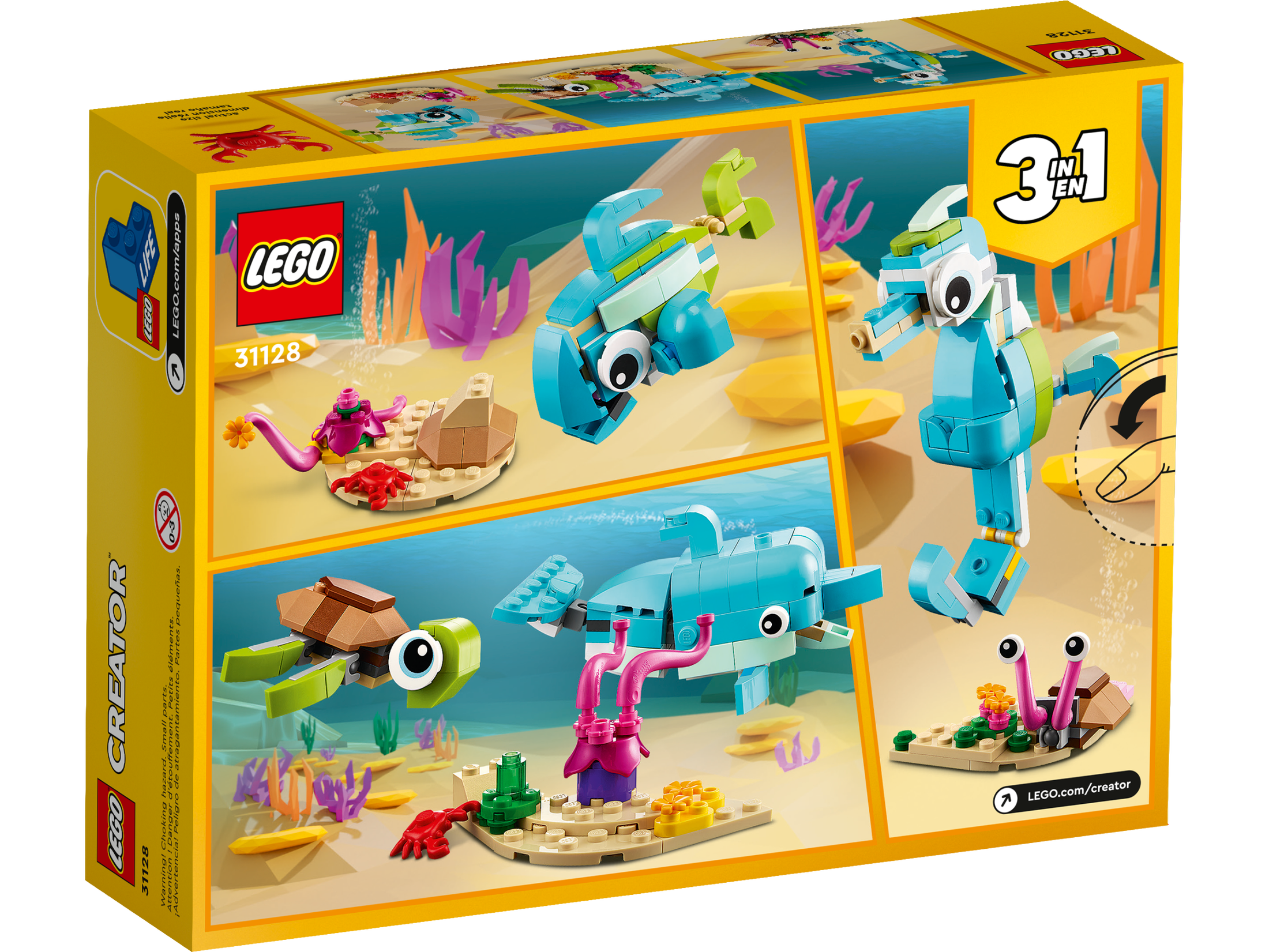 LEGO® 31128 Dolphin and Turtle - Creator 3-in-1