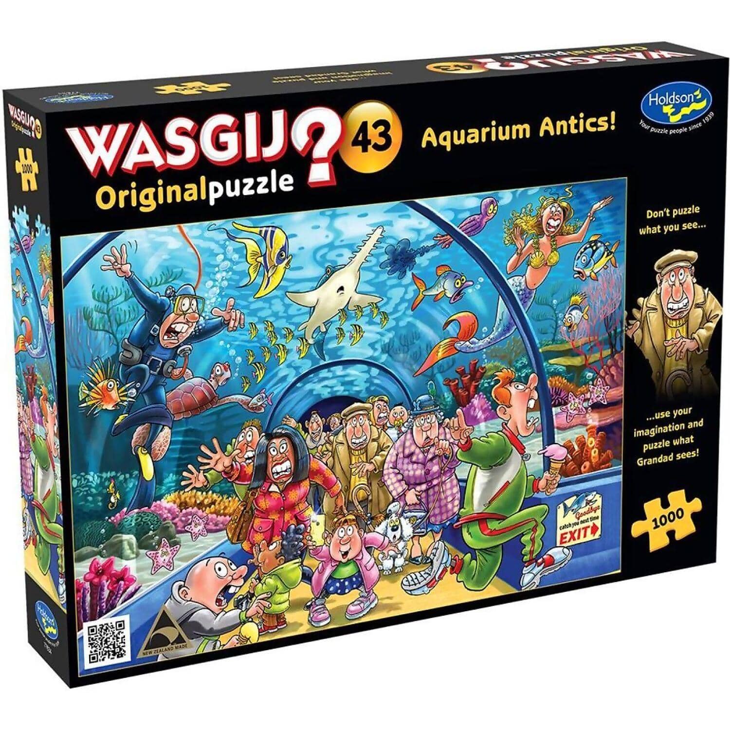 Wasgij? - Original 43 - Aquarium Antics! - Holdson Jigsaw Puzzle 1000 Pieces