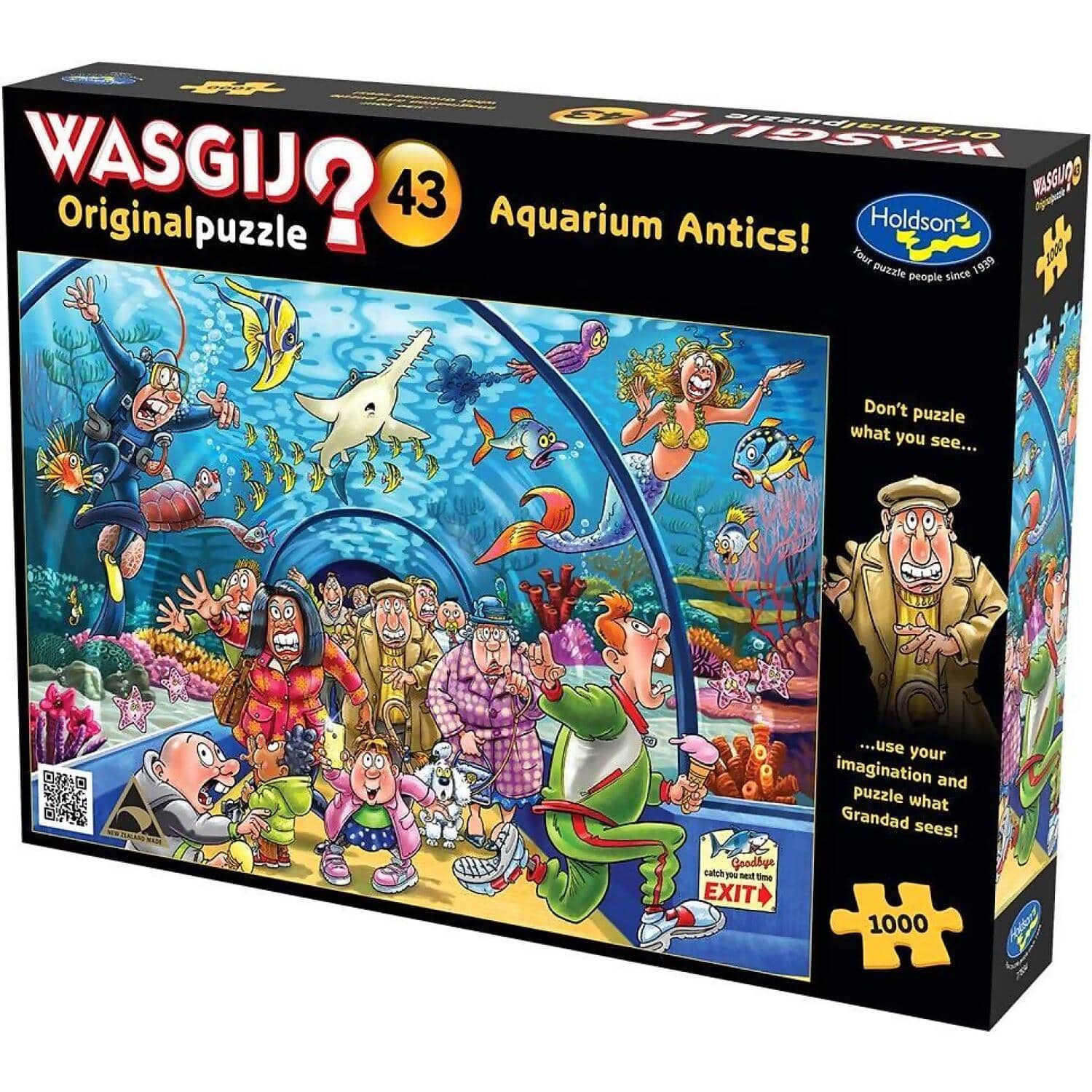 Wasgij? - Original 43 - Aquarium Antics! - Holdson Jigsaw Puzzle 1000 Pieces