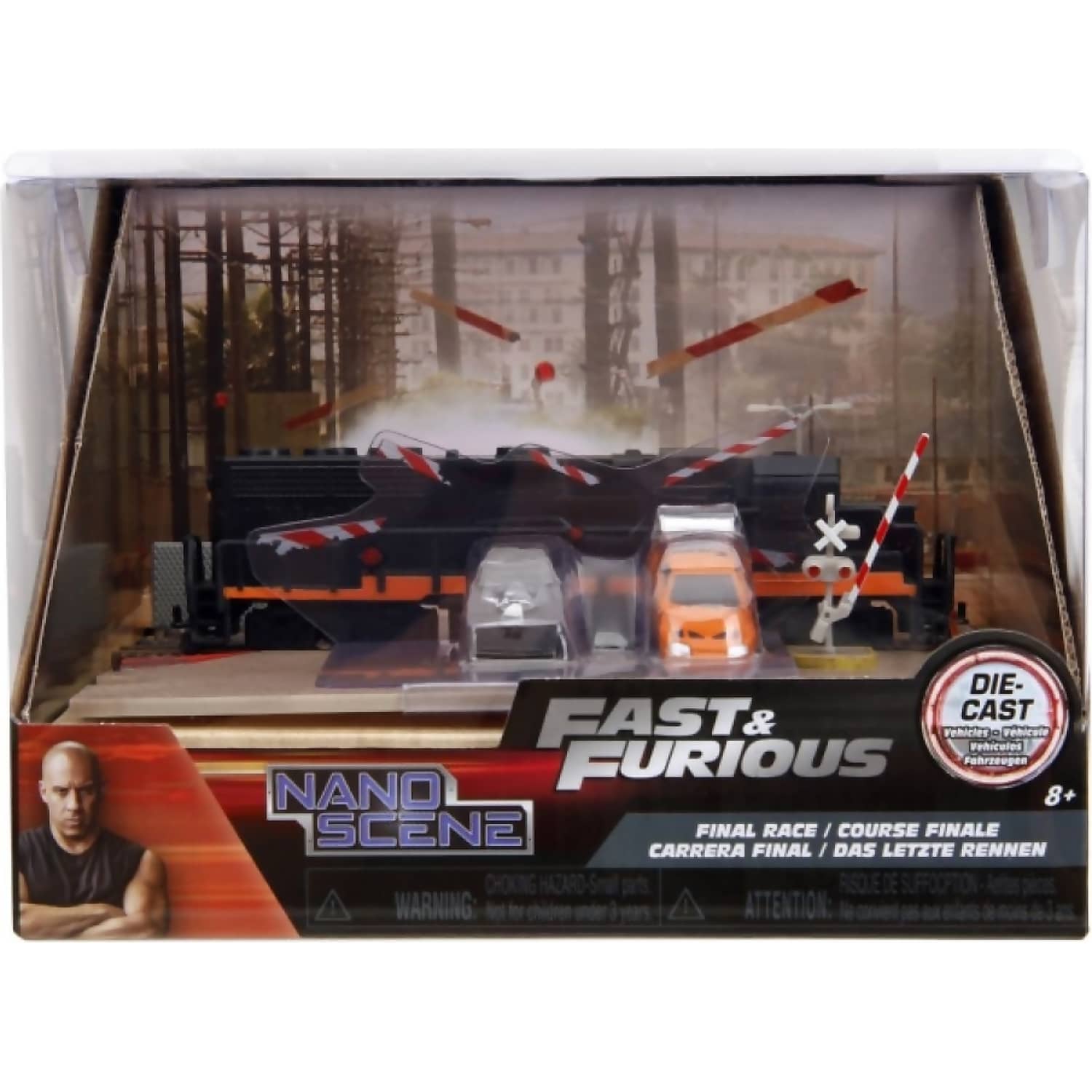 JADA TOYS - FAST & FURIOUS NANO TRAIN SCENE SCALE DIECAST SET
