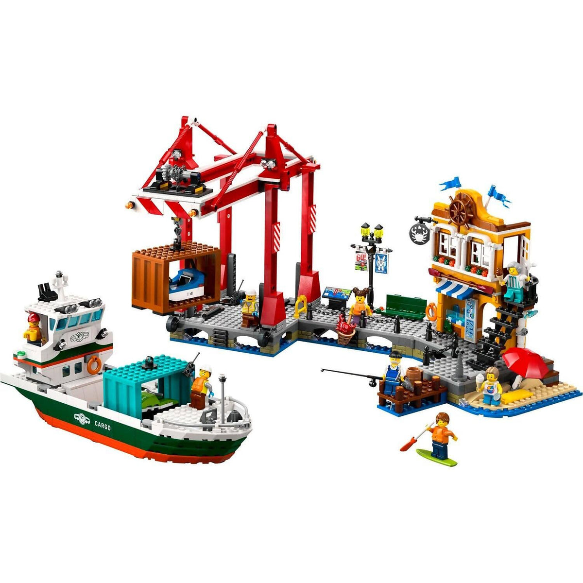 LEGO® 60422 Seaside Harbor with Cargo Ship - City