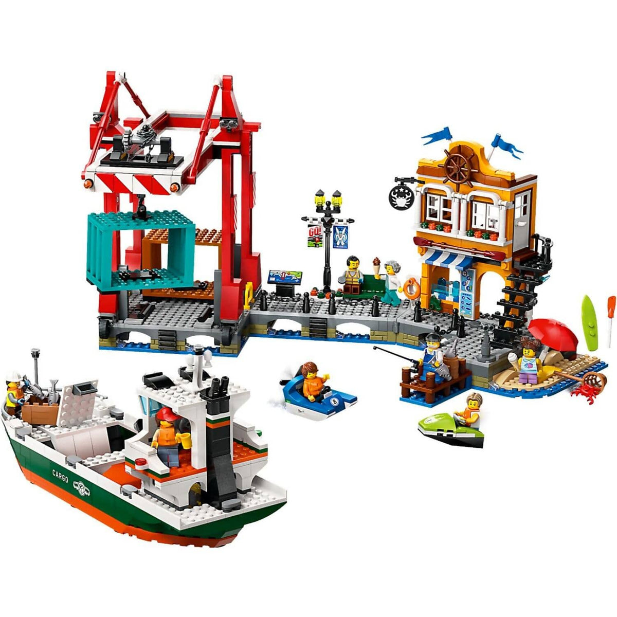 LEGO® 60422 Seaside Harbor with Cargo Ship - City