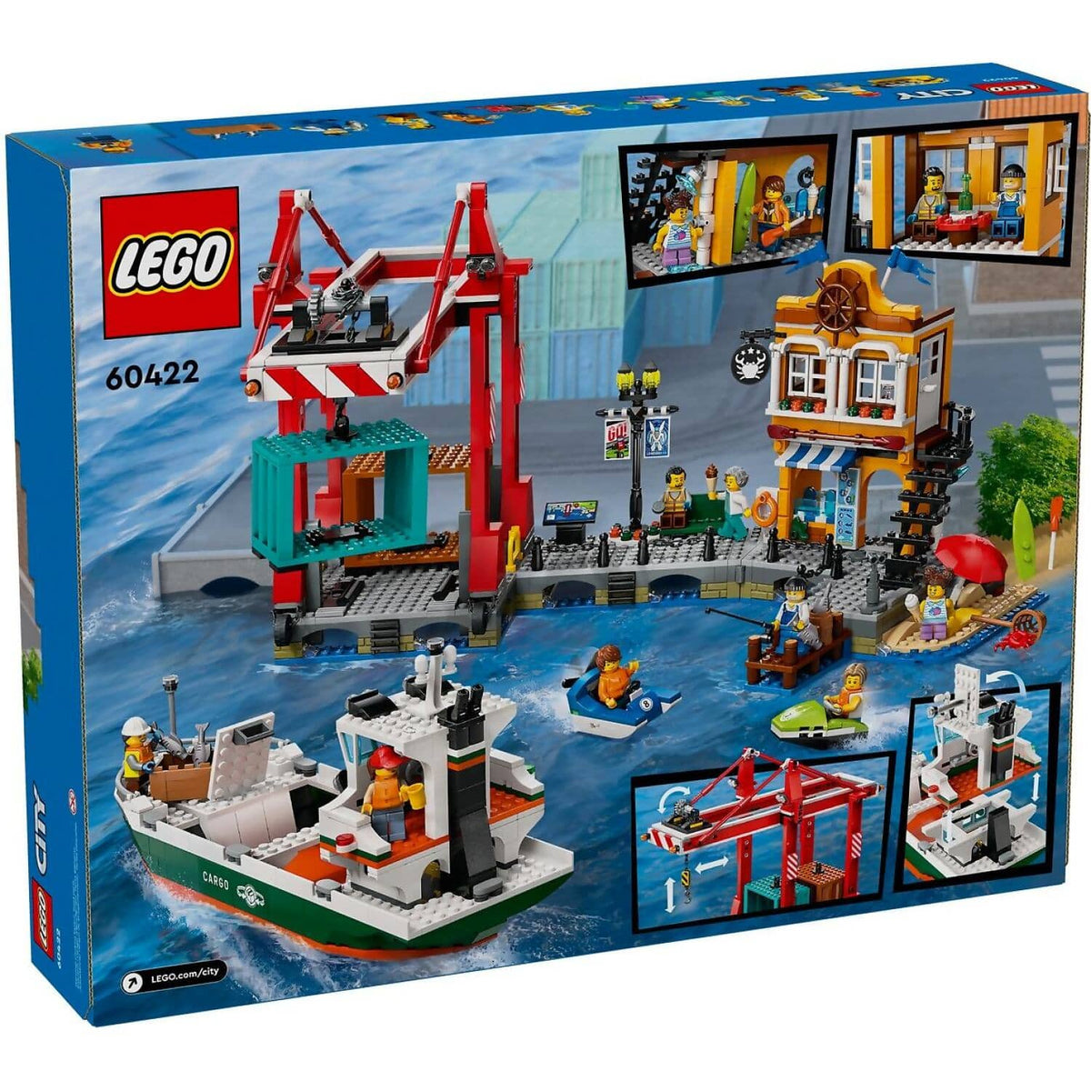 LEGO® 60422 Seaside Harbor with Cargo Ship - City