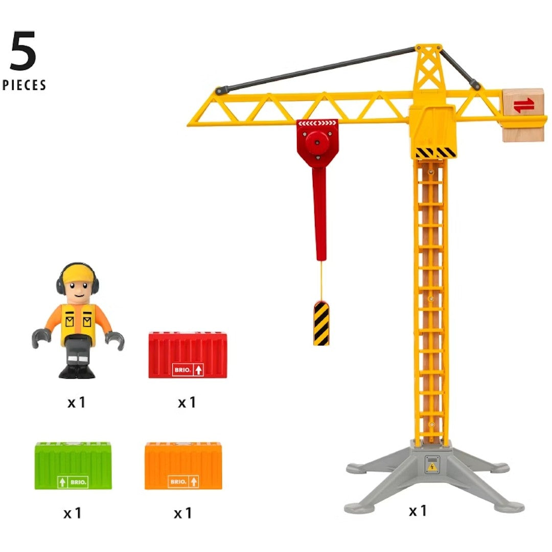 BRIO World - Light Up Construction Crane