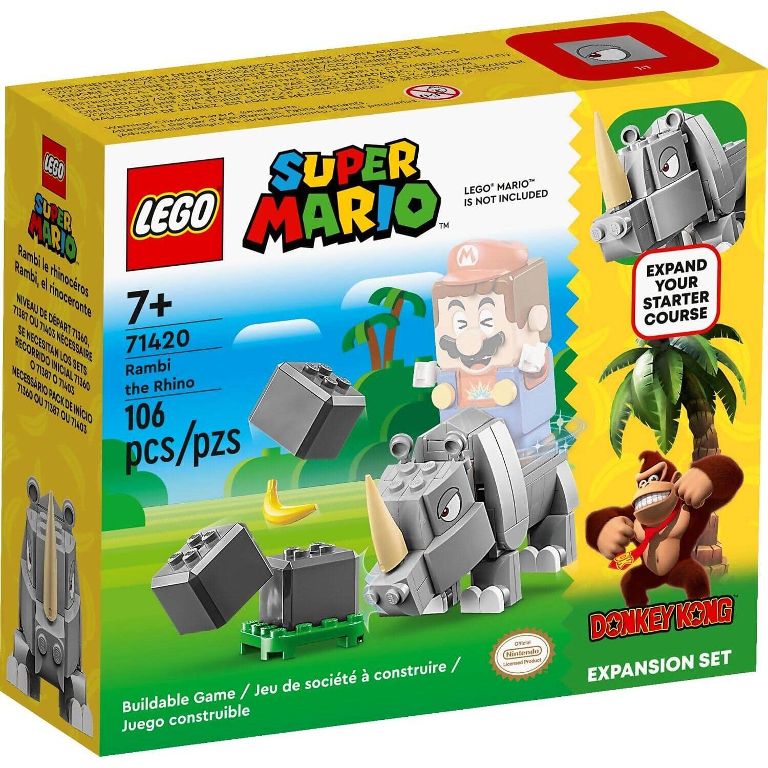 LEGO® 71420 Rambi the Rhino Expansion Set - Super Mario™