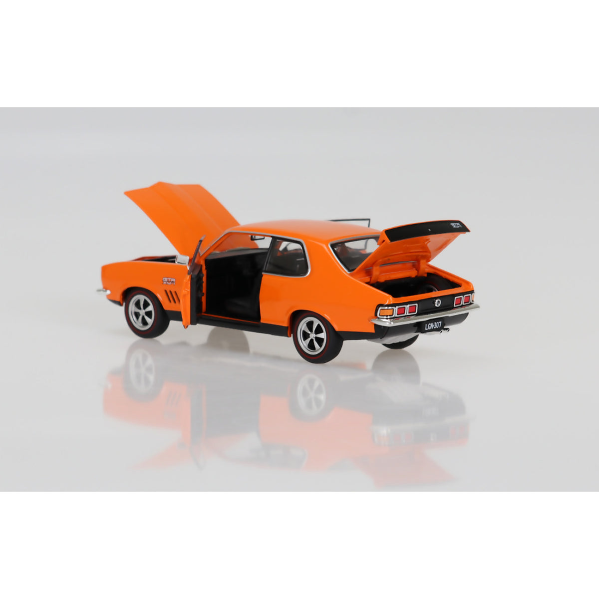 DDA COLLECTIBLES - 1:24 SCALE - LONE O RANGER LJ 308 TORANA FULLY DETAILED OPENING DOORS BONNET AND BOOT - DIECAST MODEL
