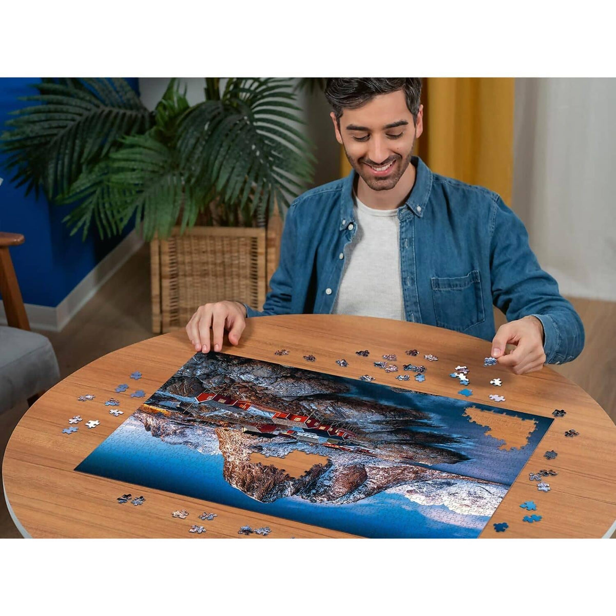 Ravensburger - Village On Lofoten Islands Jigsaw Puzzle 1000 Pieces