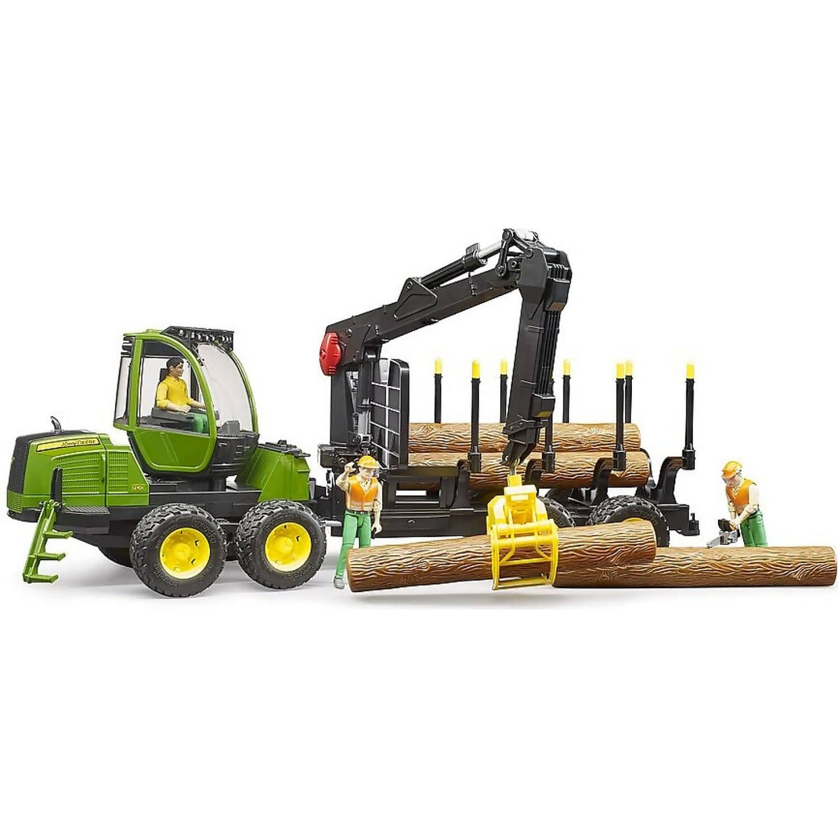 Bruder - John Deere 1210e Forwarder With 4 Trunks And Grab 1:16