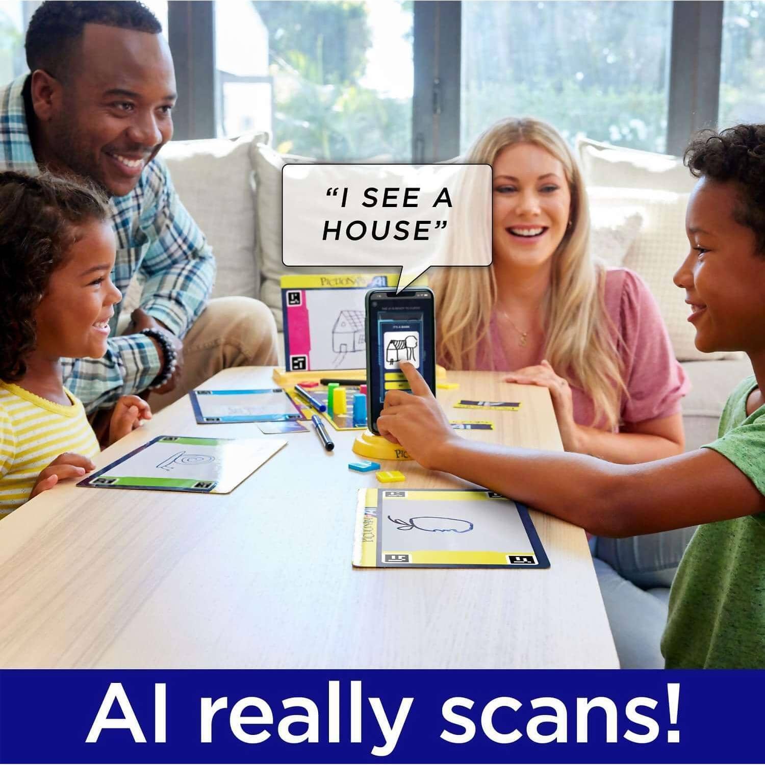 Mattel Games - Pictionary Vs. Ai Family Game For Kids And Adults And Game Night Using Artificial Intelligence