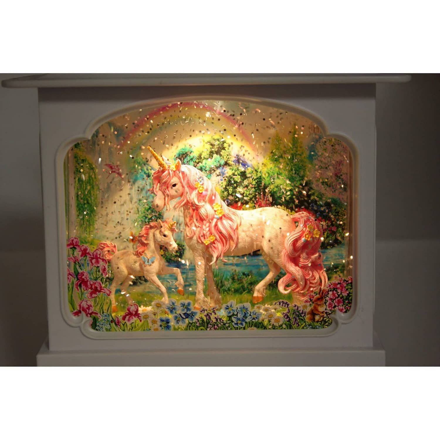 Cotton Candy - Lantern Unicorn Family White Large