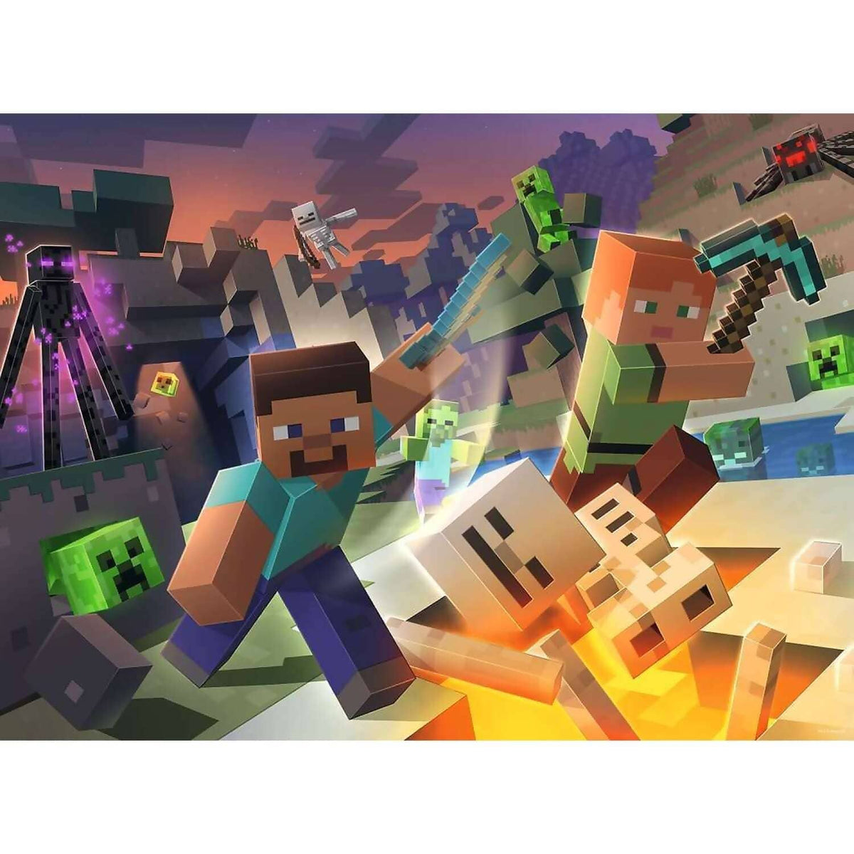 Ravensburger - Monster Minecraft Jigsaw Puzzle XXL 100 Pieces