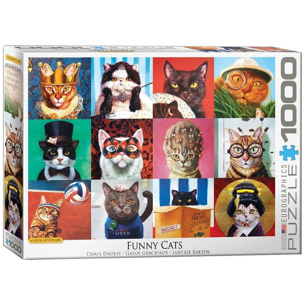 EuroGraphics - Funny Cats Jigsaw Puzzle 1000 Pieces