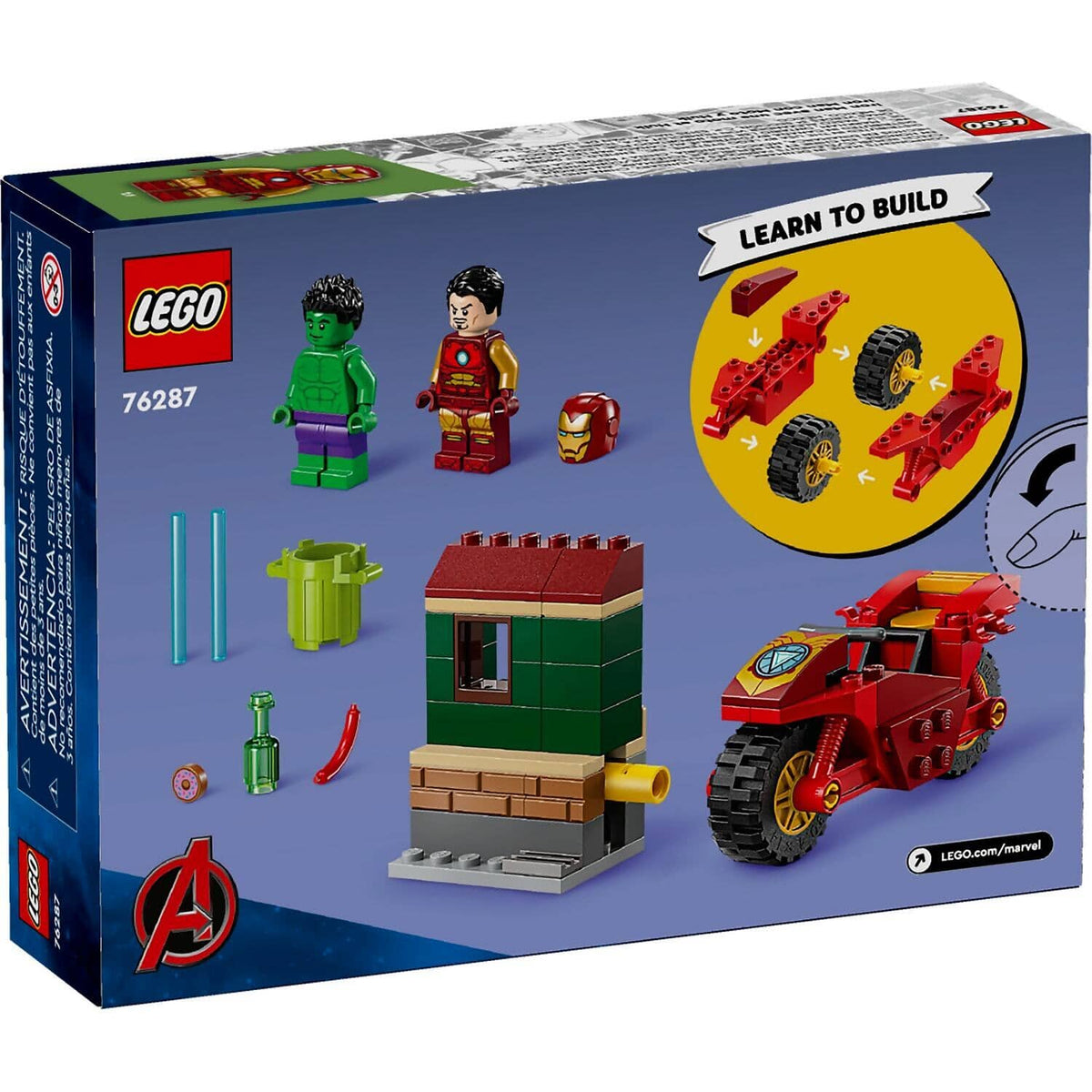 LEGO® 76287 Iron Man with Bike and The Hulk - Marvel Superheroes 4+