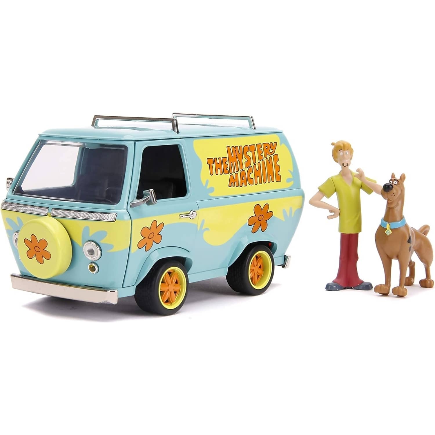 JADA TOYS - SCOOBY DOO MYSTERY MACHINE WITH FIGURE 1:24 SCALE DIECAST VEHICLE & FIGURES SET