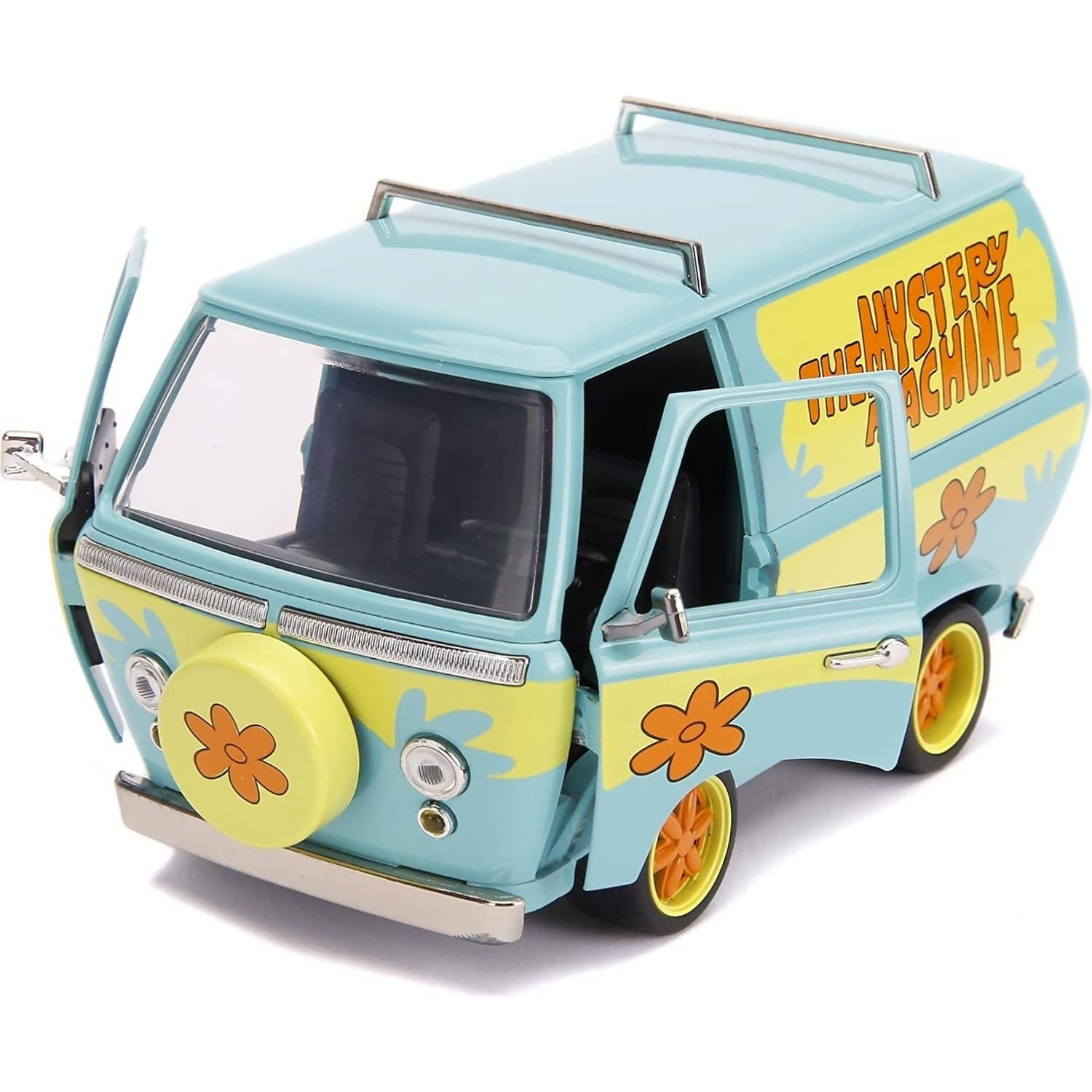 JADA TOYS - SCOOBY DOO MYSTERY MACHINE WITH FIGURE 1:24 SCALE DIECAST VEHICLE & FIGURES SET