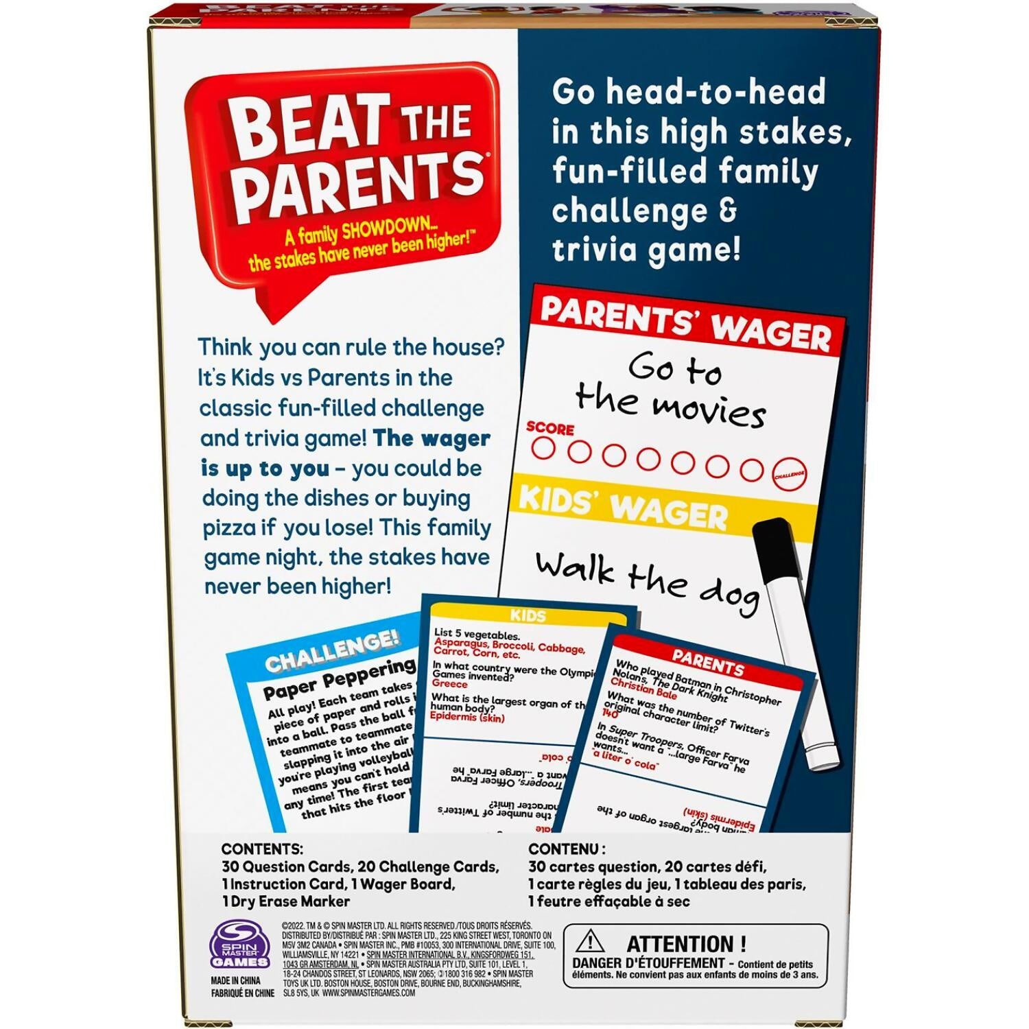 Spin Master - Games - Beat The Parents Travel Ready To Roll Board Game