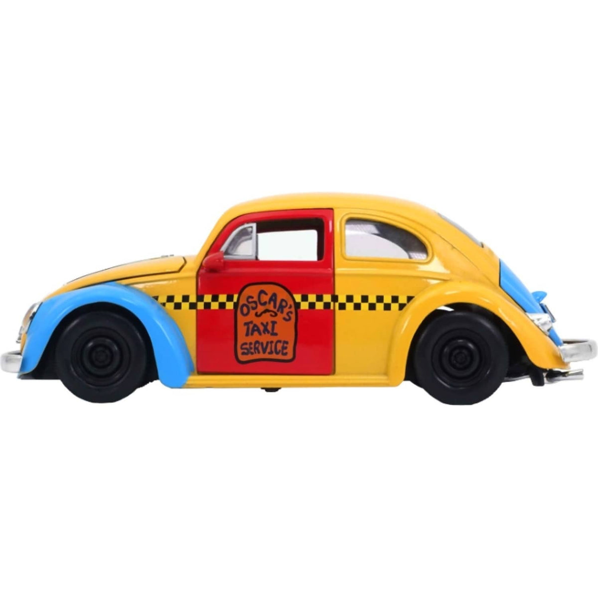 JADA TOYS - SESAME ST 1959 VW BEETLE TAXI WITH OSCAR 1:24 SCALE DIECAST VEHICLE & FIGURE SET