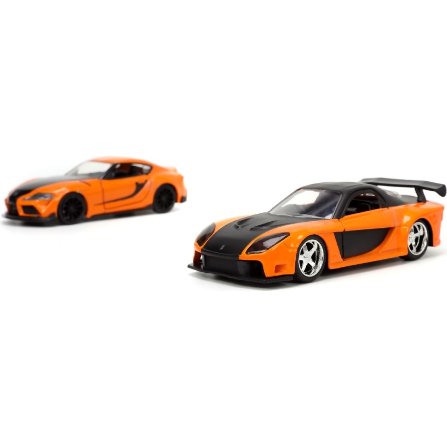 JADA TOYS - FAST & FURIOUS HAN'S MAZDA RX-7 & TOYOTA GR SUPRA 1:32 SCALE DIECAST VEHICLE 2-PACK