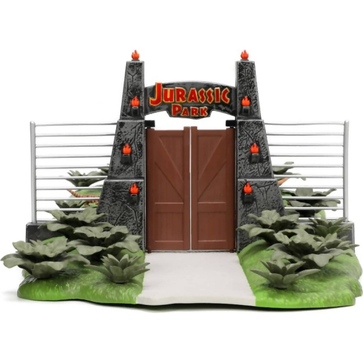 JADA TOYS - JURASSIC PARK 30TH ANIVERSARY NANO SCENE DIORAMA WITH 2 VEHICLES SCALE DIECAST SET