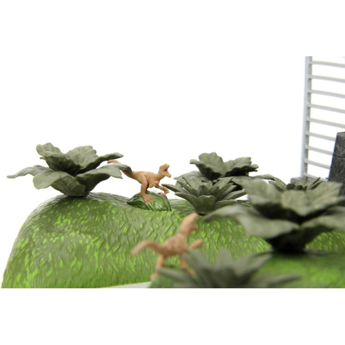 JADA TOYS - JURASSIC PARK 30TH ANIVERSARY NANO SCENE DIORAMA WITH 2 VEHICLES SCALE DIECAST SET