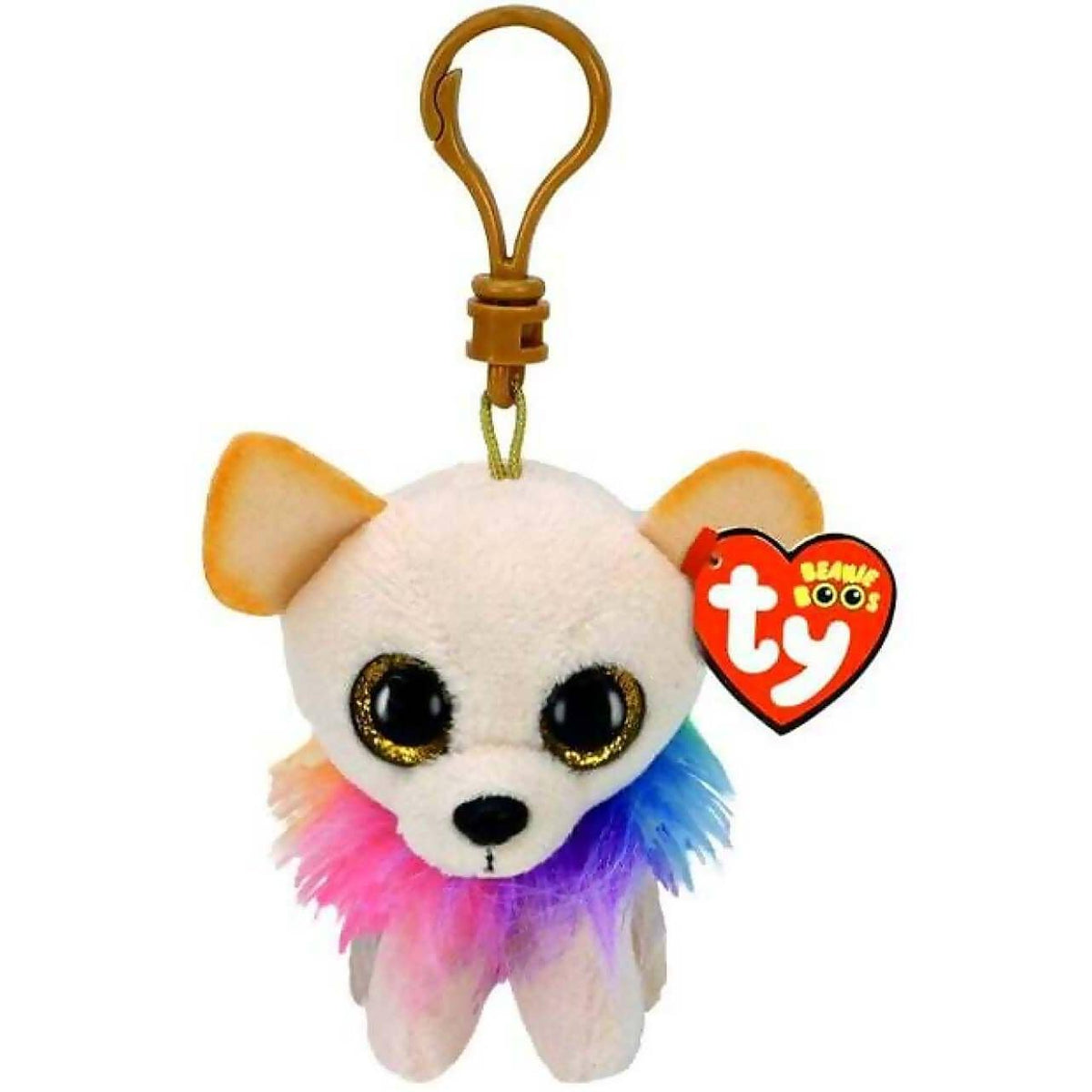 Ty - Beanie Boos - Clip On Chewey The Chihuahua  Dog 10cm