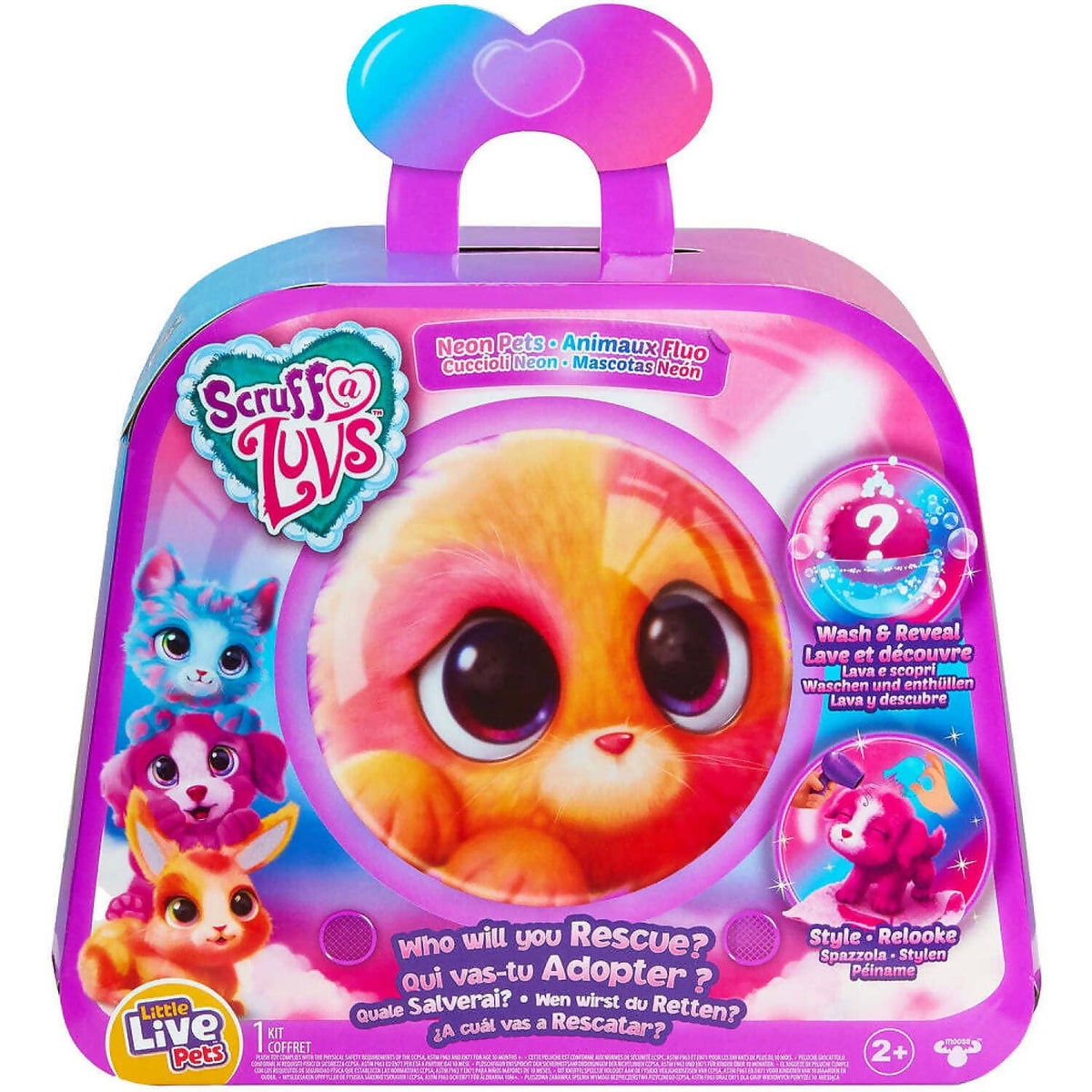 Little Live Pets - Scruff a Luvs Neon Pets - Puppy or Kitty or Bunny