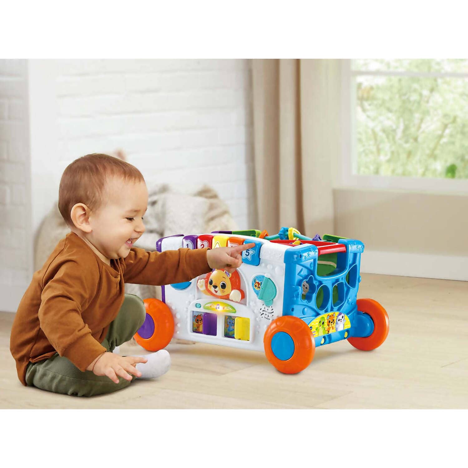 VTech - Sort & Discover Activity Wagon Red