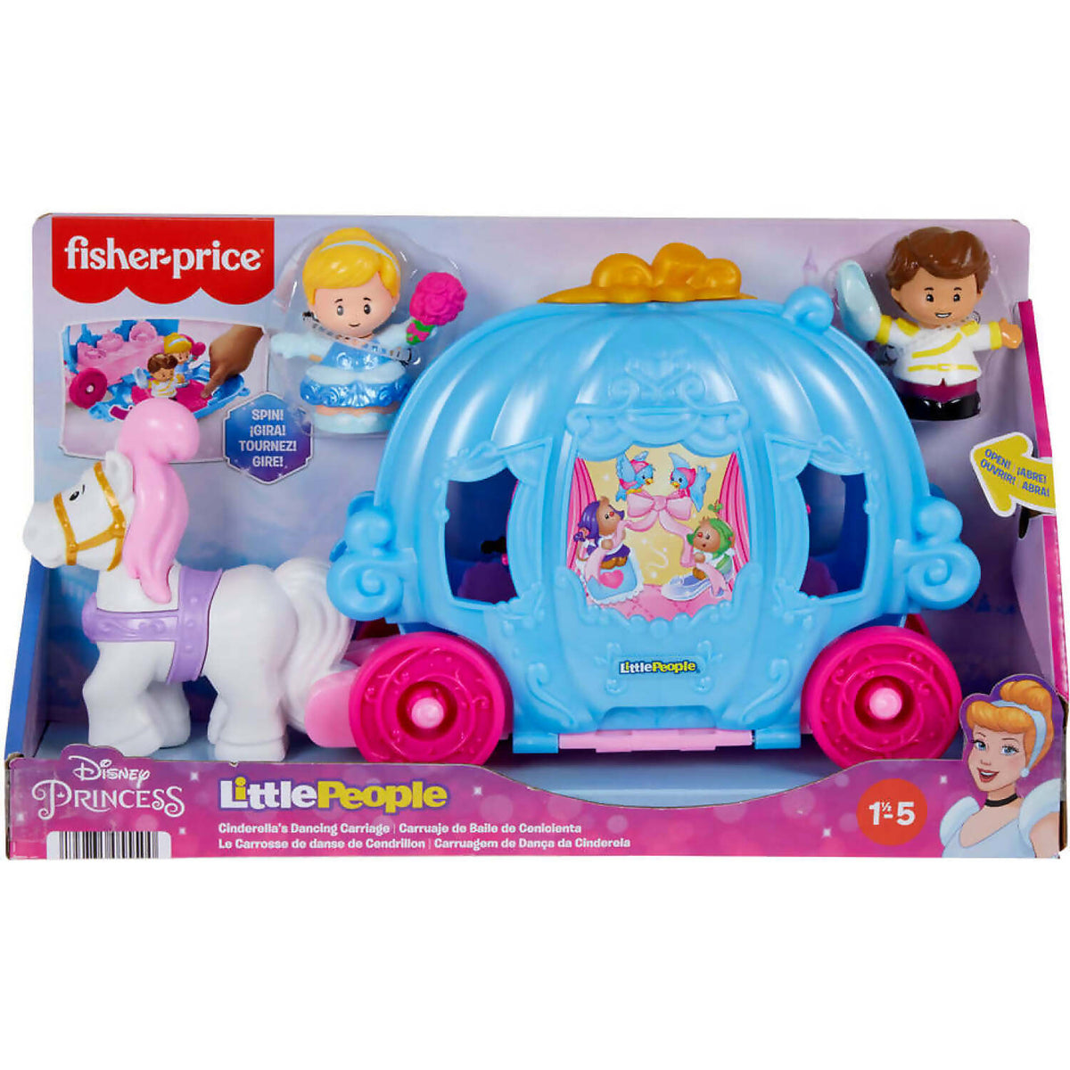 Fisher-Price - Little People Disney Cinderella's Dancing Carriage
