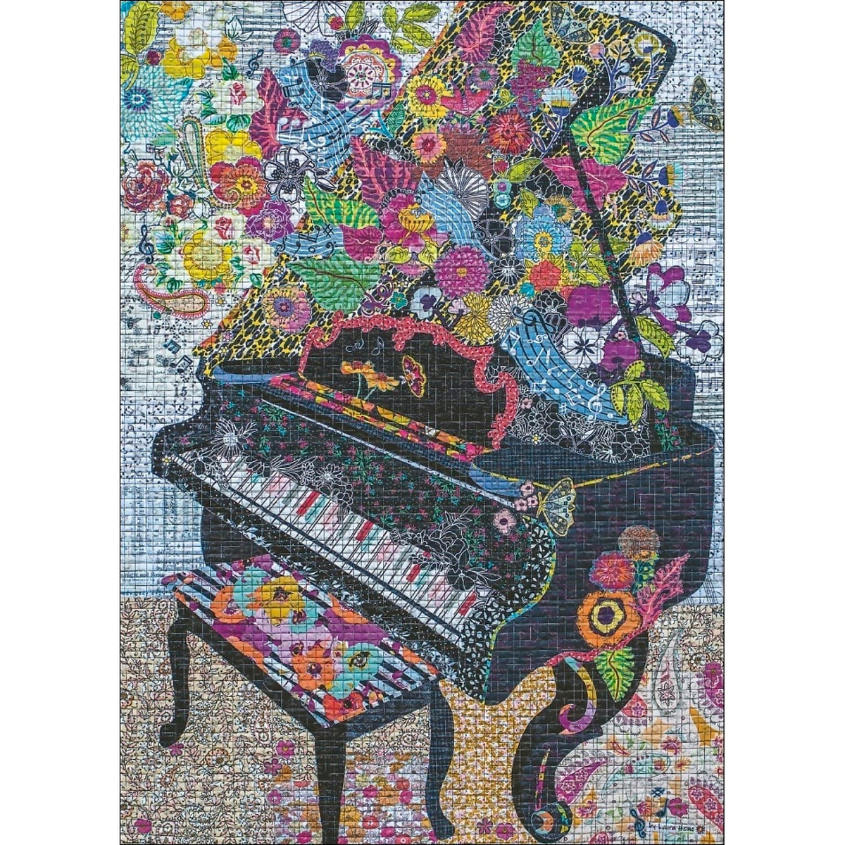 Heye - Quilt Art Sewn Piano - Jigsaw Puzzle 1000pc