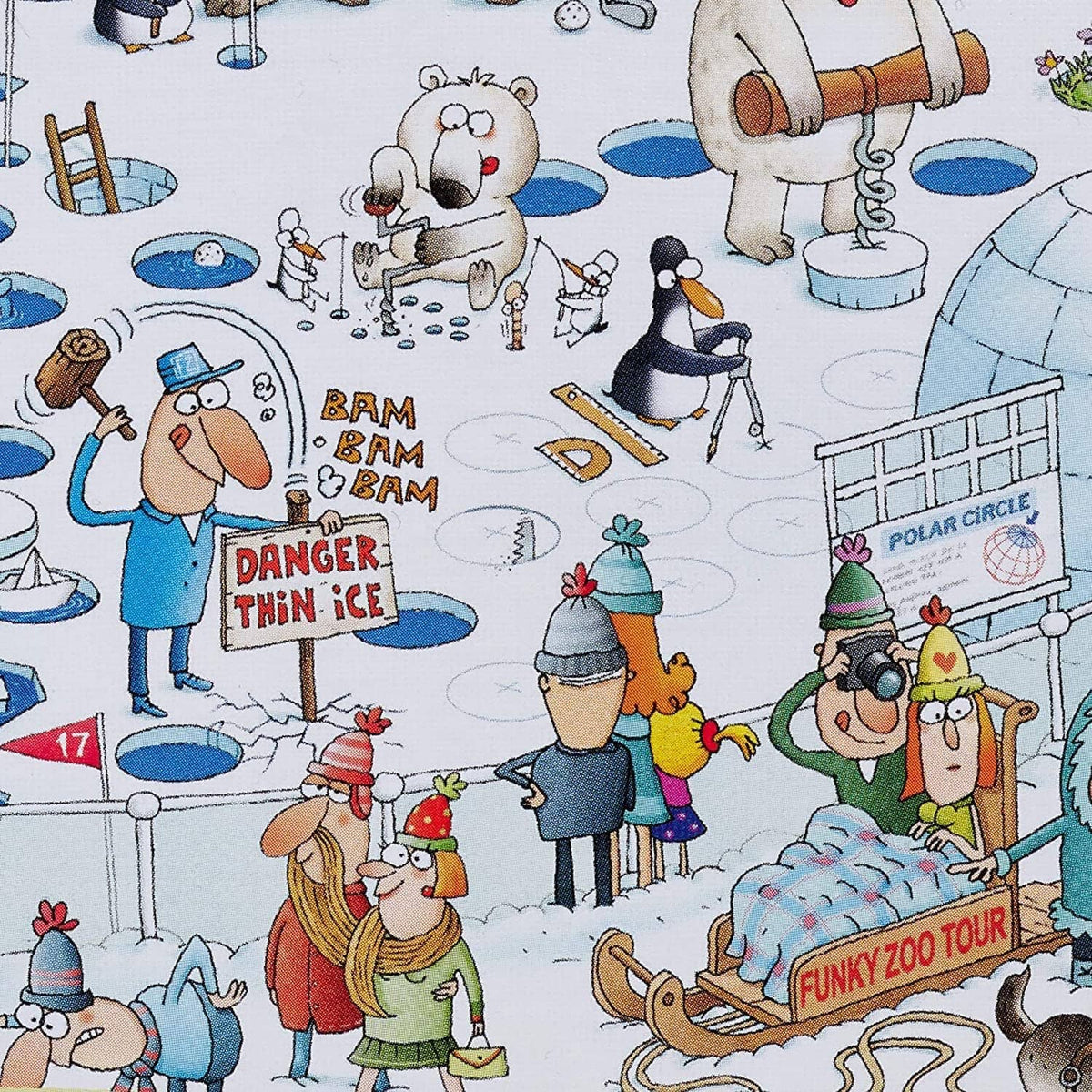 Heye - Polar Habitat Degano Funky Zoo Jigsaw Puzzle 1000 Pieces