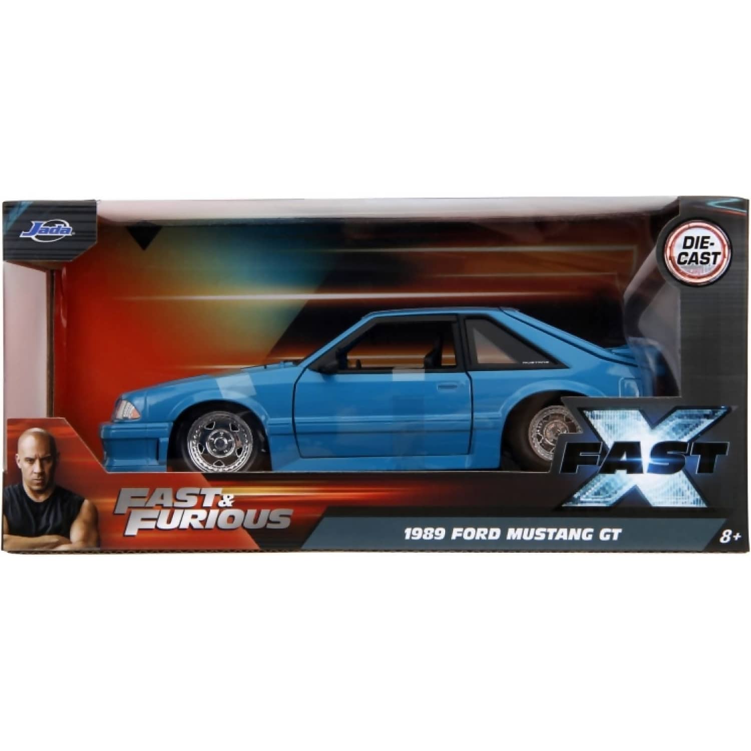 JADA TOYS - FAST & FURIOUS 10 - 1989 FORD MUSTANG GT 1:24 SCALE DIECAST VEHICLE